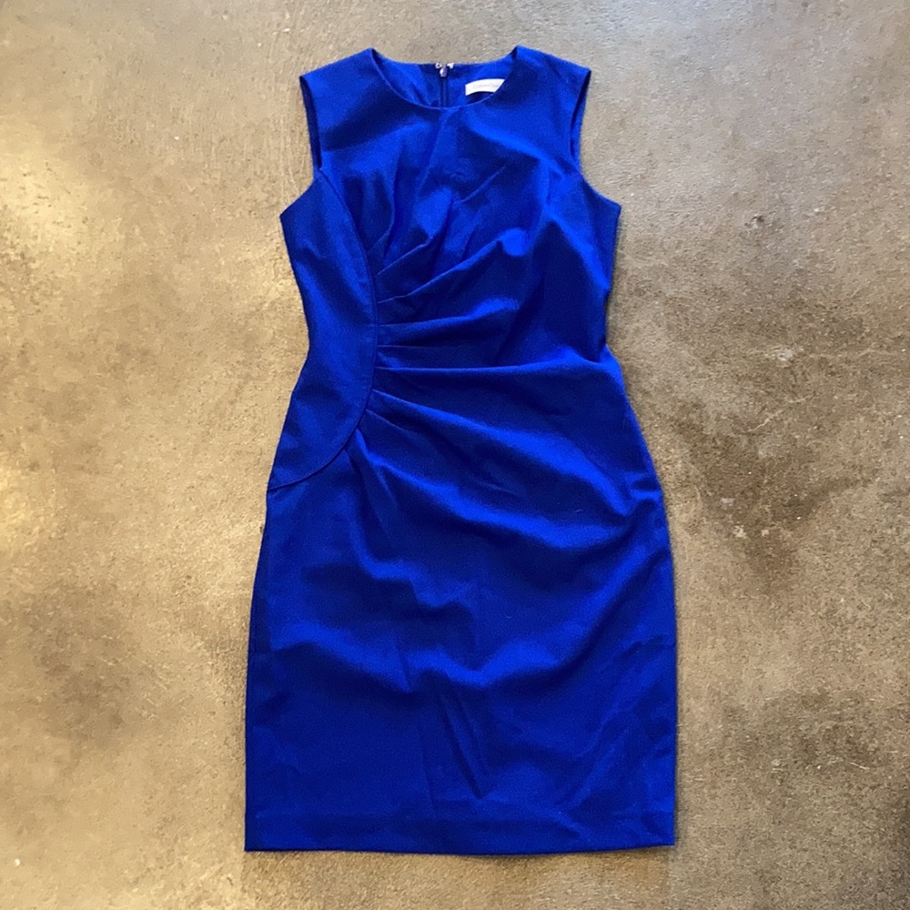Bright blue Calvin Klein dress, sz 4
